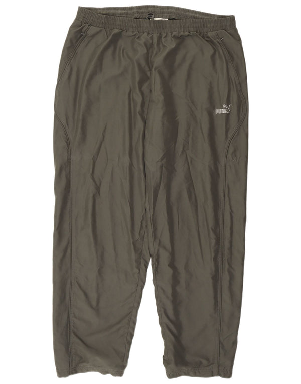 Puma Mens Tracksuit Trousers Joggers 2XL Khaki Polyester