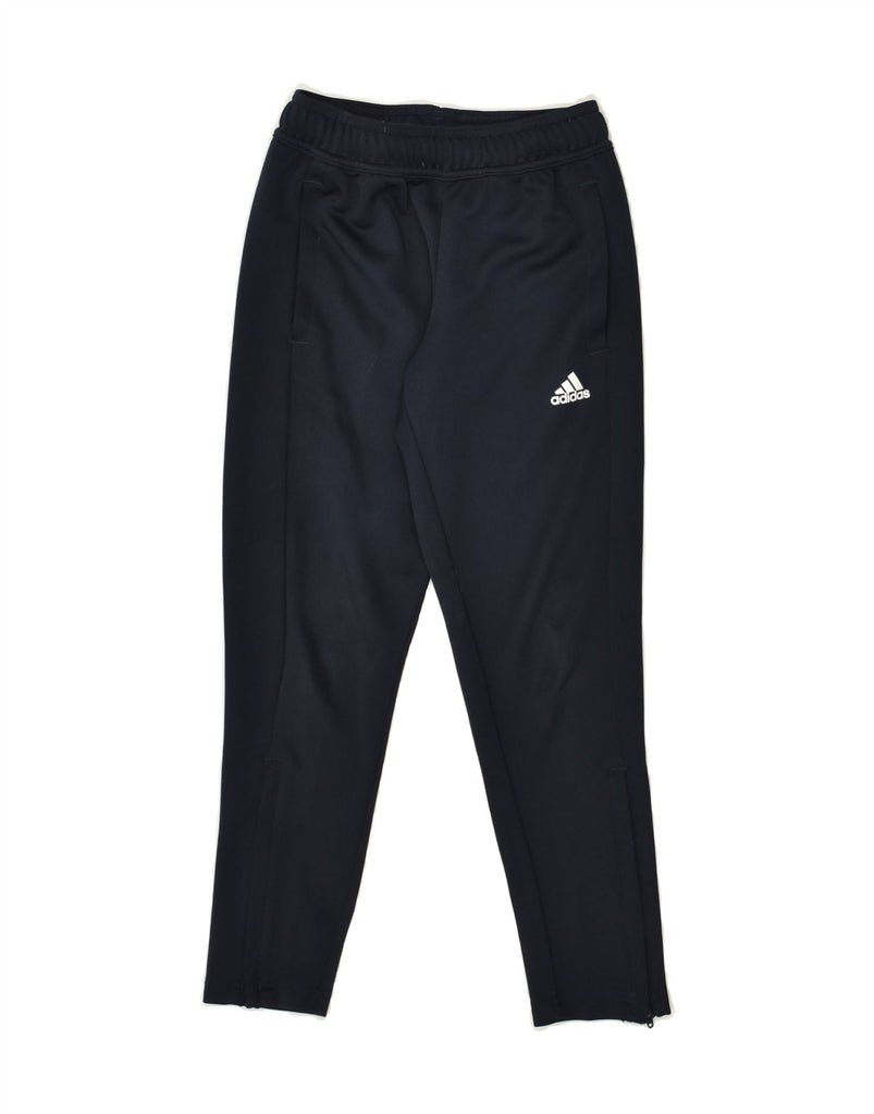 ADIDAS Boys Tracksuit Trousers 7-8 Years Navy Blue Polyester | Vintage Adidas | Thrift | Second-Hand Adidas | Used Clothing | Messina Hembry 