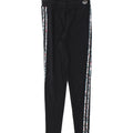 ADIDAS Womens Graphic Leggings UK 14 Medium Black Cotton Vintage Adidas and Second-Hand Adidas from Messina Hembry 