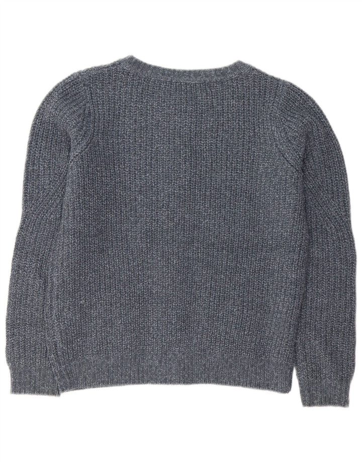 Marks & Spencer Womens Cardigan Sweater UK 10 Small Grey Flecked Acrylic