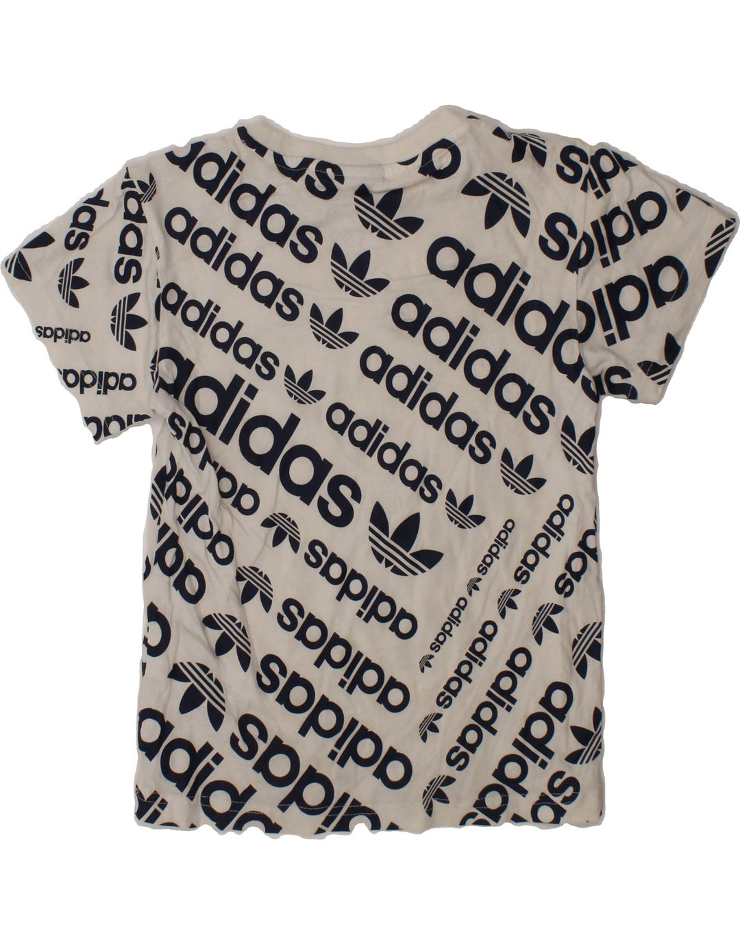 ADIDAS Boys Graphic T-Shirt Top 5-6 Years White Cotton Vintage Adidas and Second-Hand Adidas from Messina Hembry 