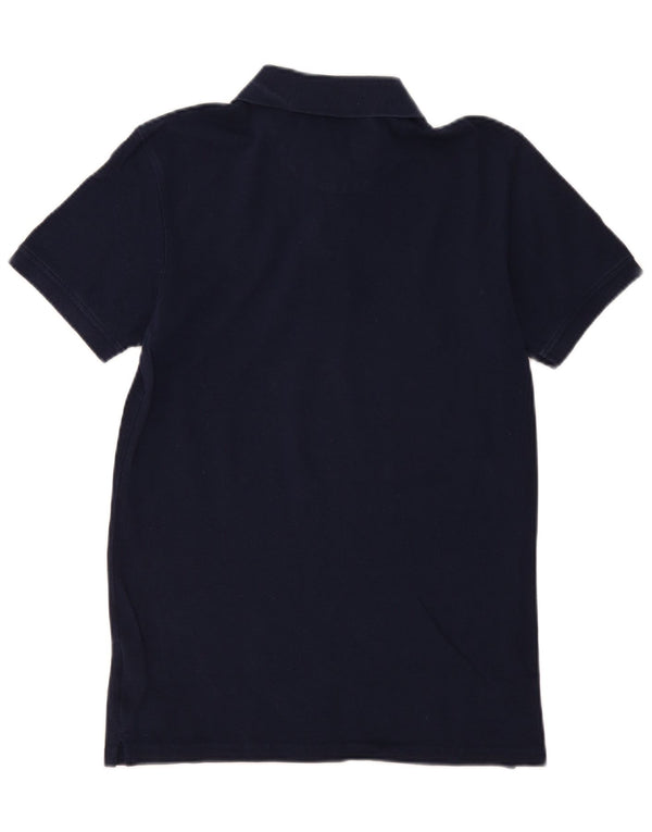 Lyle & Scott Mens Polo Shirt Small Navy Blue Cotton