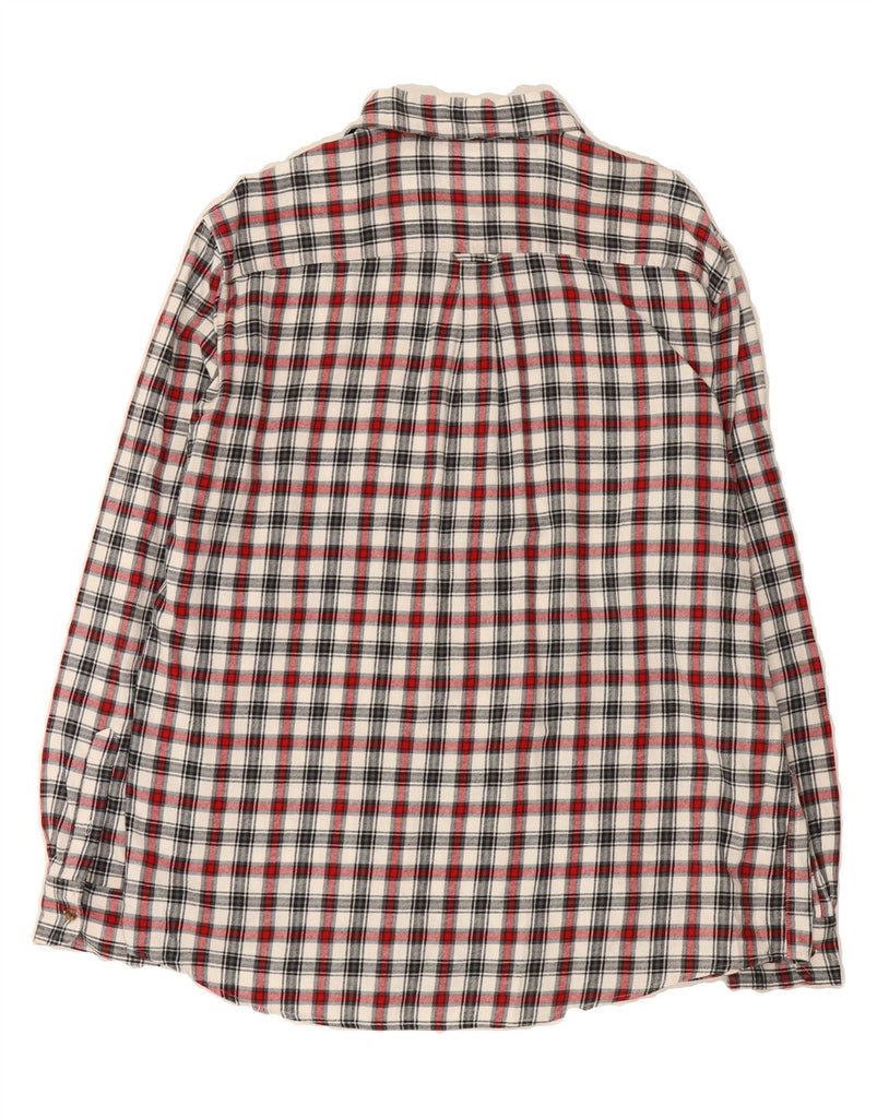 CHAPS Mens Brushed Flannel Shirt XL Red Check Cotton Vintage Chaps and Second-Hand Chaps from Messina Hembry 
