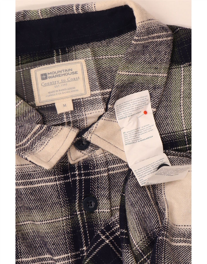 Mountain Warehouse Mens Flannel Shirt Medium Multicoloured Check Cotton