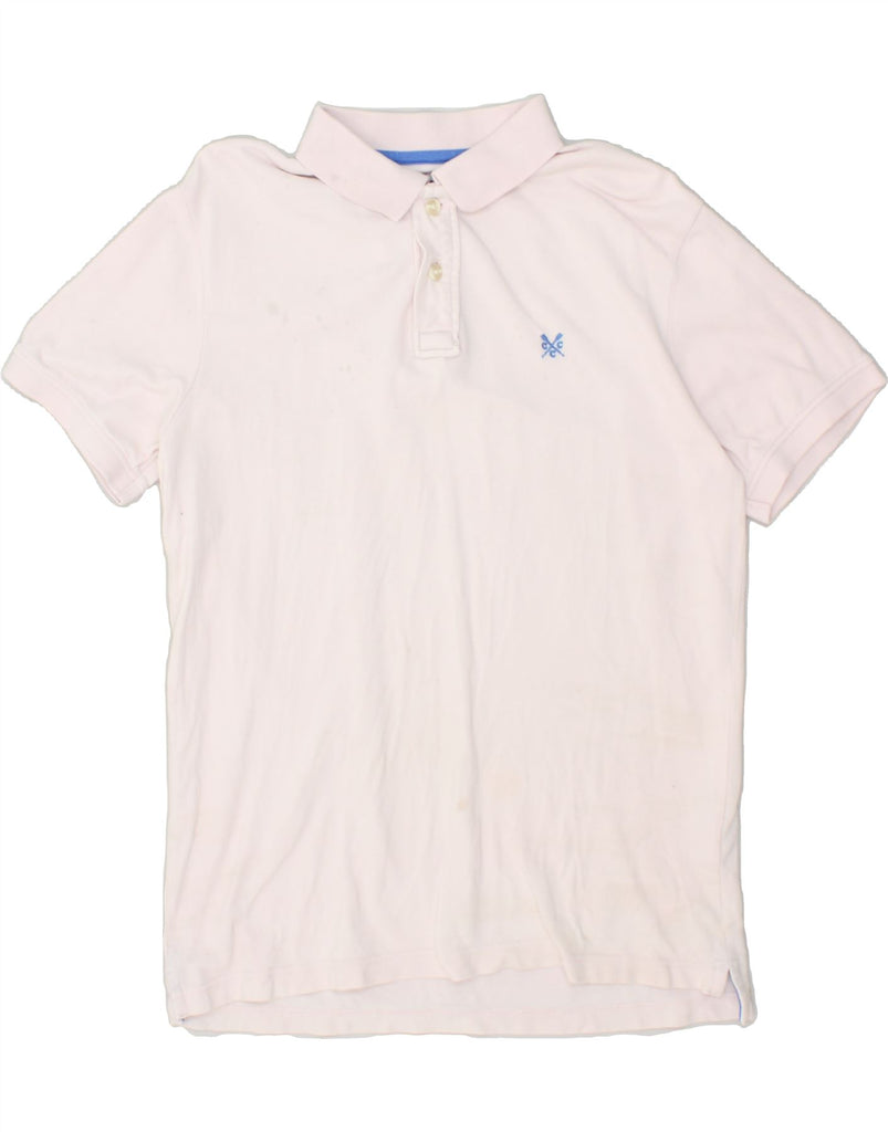 CREW CLOTHING Mens Polo Shirt Small Pink Cotton | Vintage Crew Clothing | Thrift | Second-Hand Crew Clothing | Used Clothing | Messina Hembry 