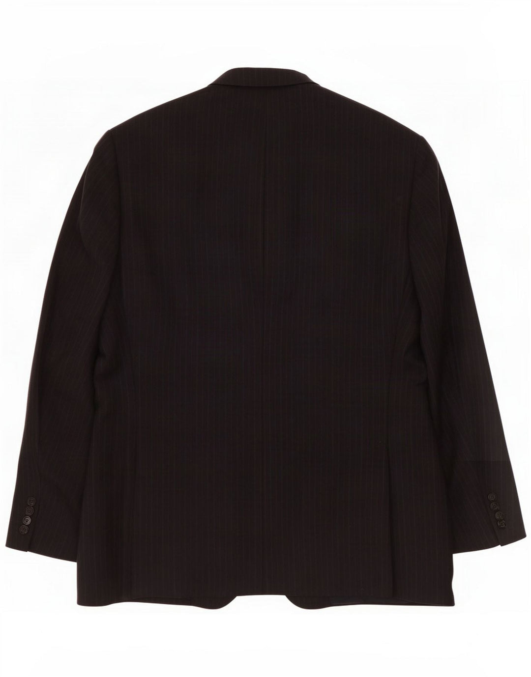 Valentino Mens 3 Button Blazer Jacket IT 54 2XL Black Pinstripe Classic