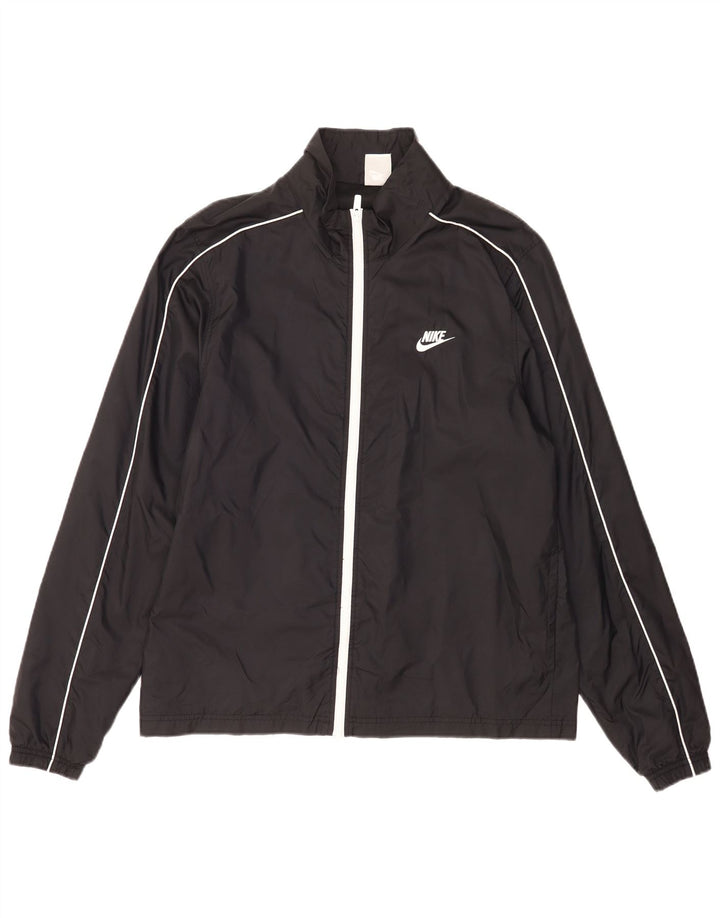 Nike Mens Rain Jacket UK 40 Large Black Nylon