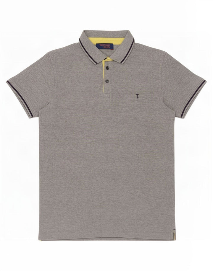 Trussardi Mens Polo Shirt Large Grey