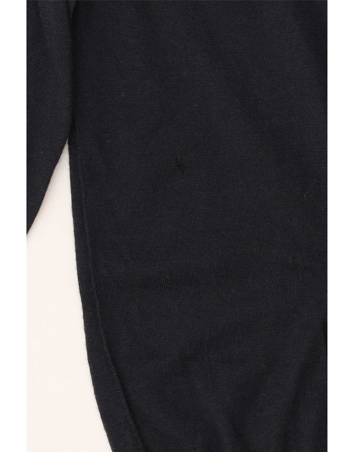 Liu Jo Mens Crew Neck Jumper Sweater Small Navy Blue Wool