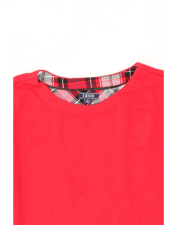 IZOD Womens Sweatshirt Jumper UK 14 Medium Red Cotton Vintage Izod and Second-Hand Izod from Messina Hembry 