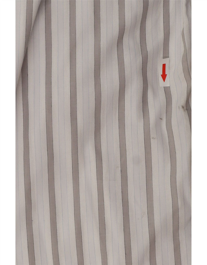 BKE Mens Shirt XL Blue Striped Cotton