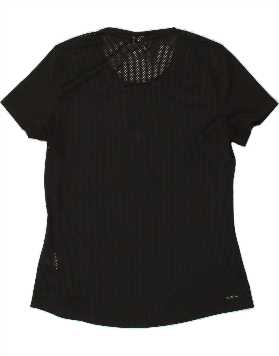 ADIDAS Womens Graphic T-Shirt Top UK 12 Medium Black Polyester Vintage Adidas and Second-Hand Adidas from Messina Hembry 
