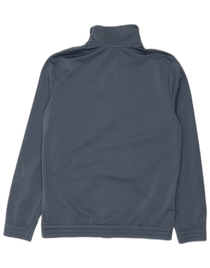 Adidas Boys Tracksuit Top Jacket 12-13 Years Grey Colourblock Polyester