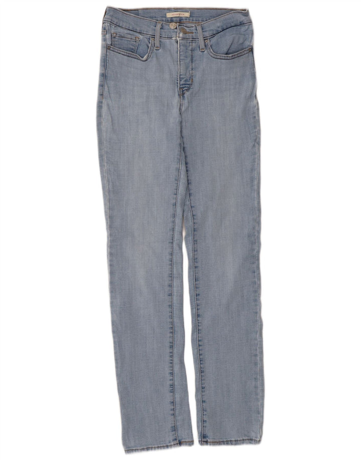 Levi's Womens 312 Shaping Slim Jeans W27 L30 Blue Cotton