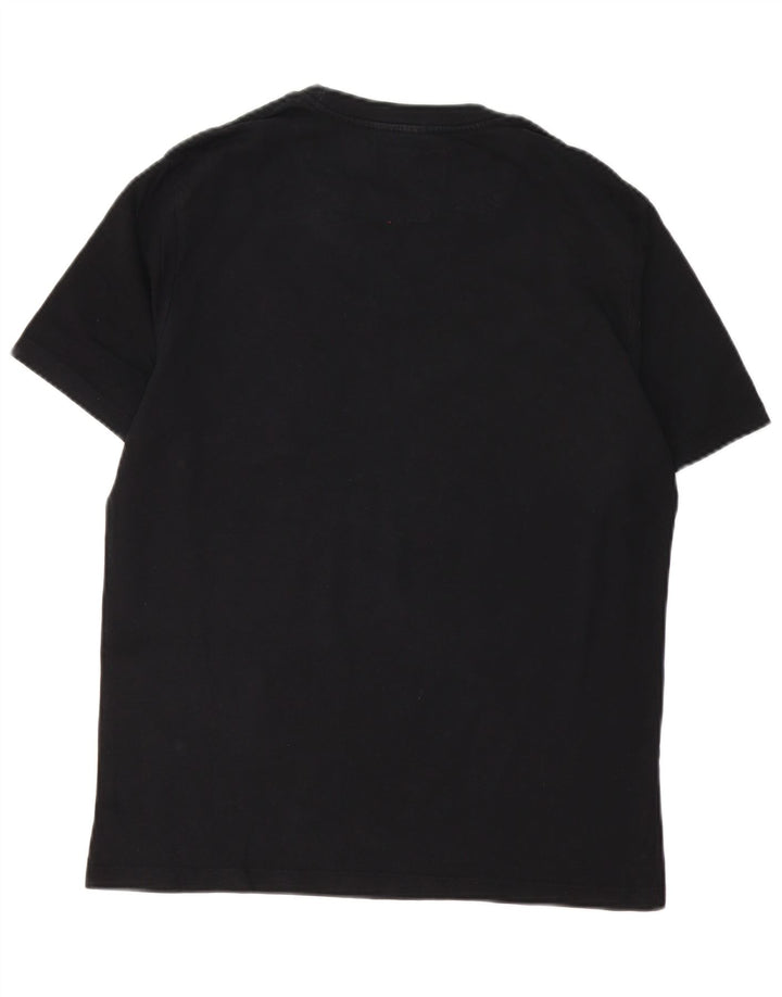 Gas Mens Graphic T-Shirt Top Large Black Cotton
