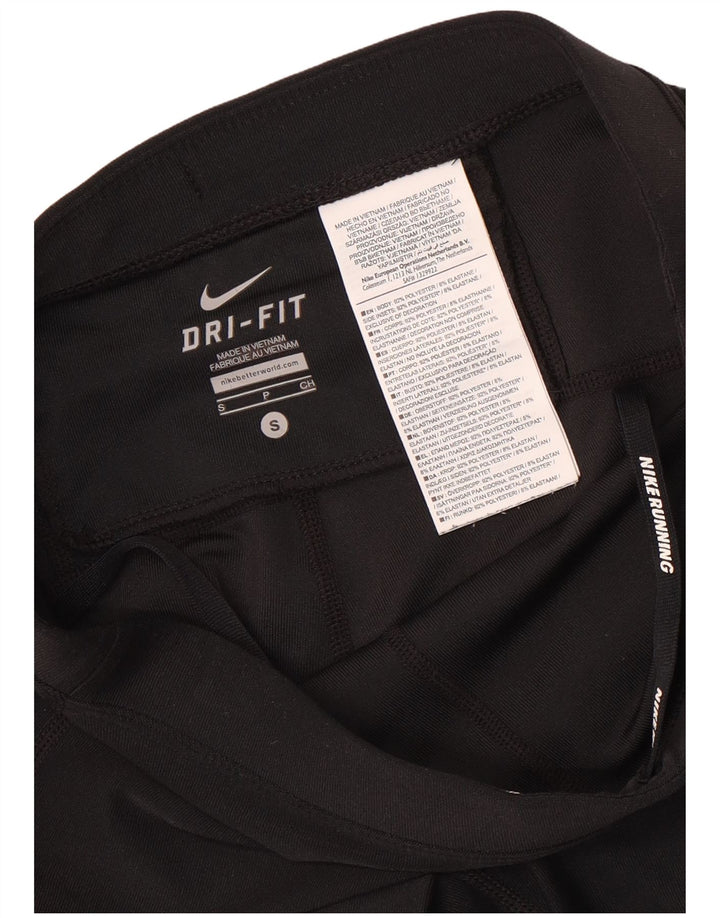 Nike Womens Dri Fit Sport Shorts UK 8 Small  Black Polyester