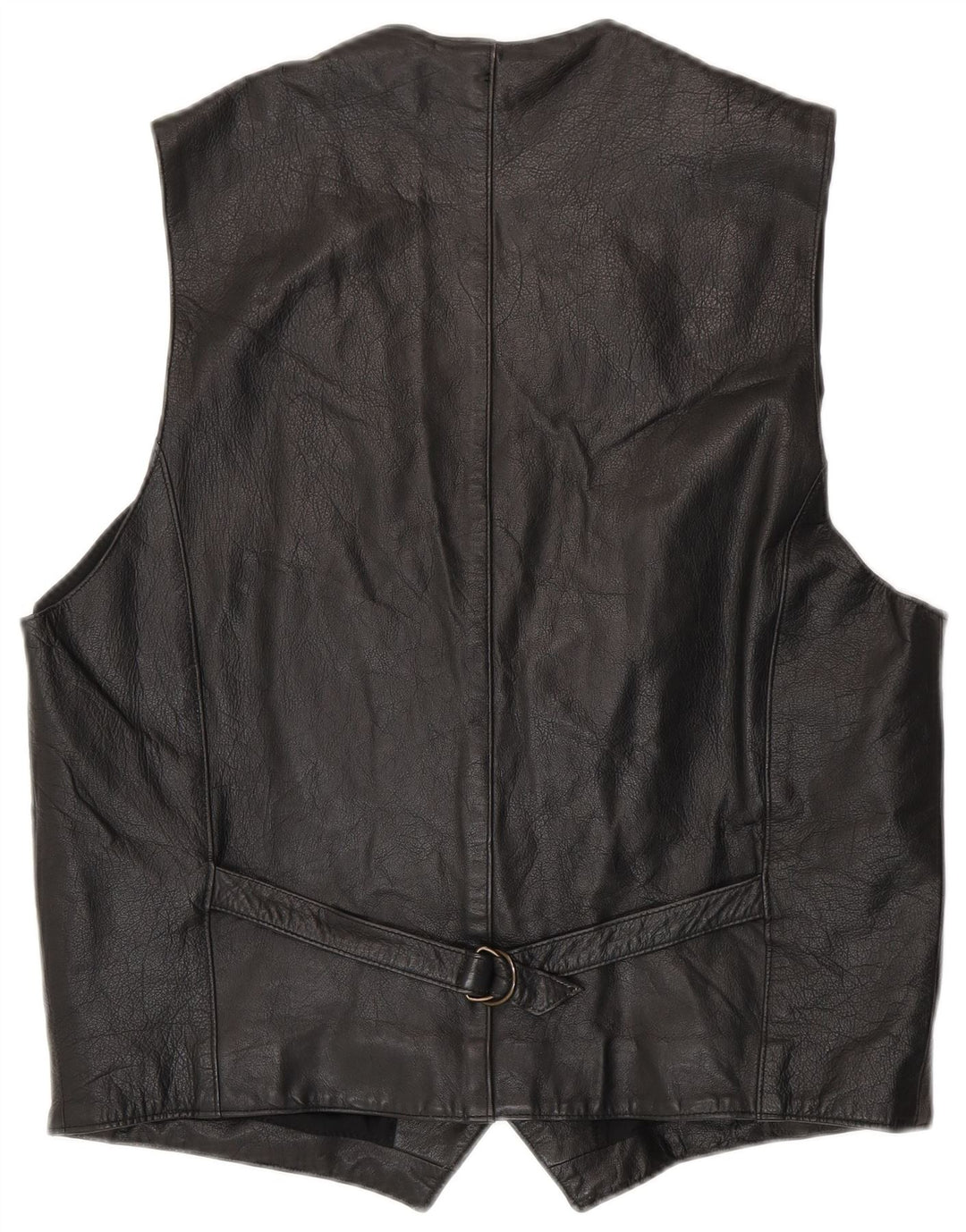 CONBIPEL Mens Leather Waistcoat IT 56 XL Black Leather
