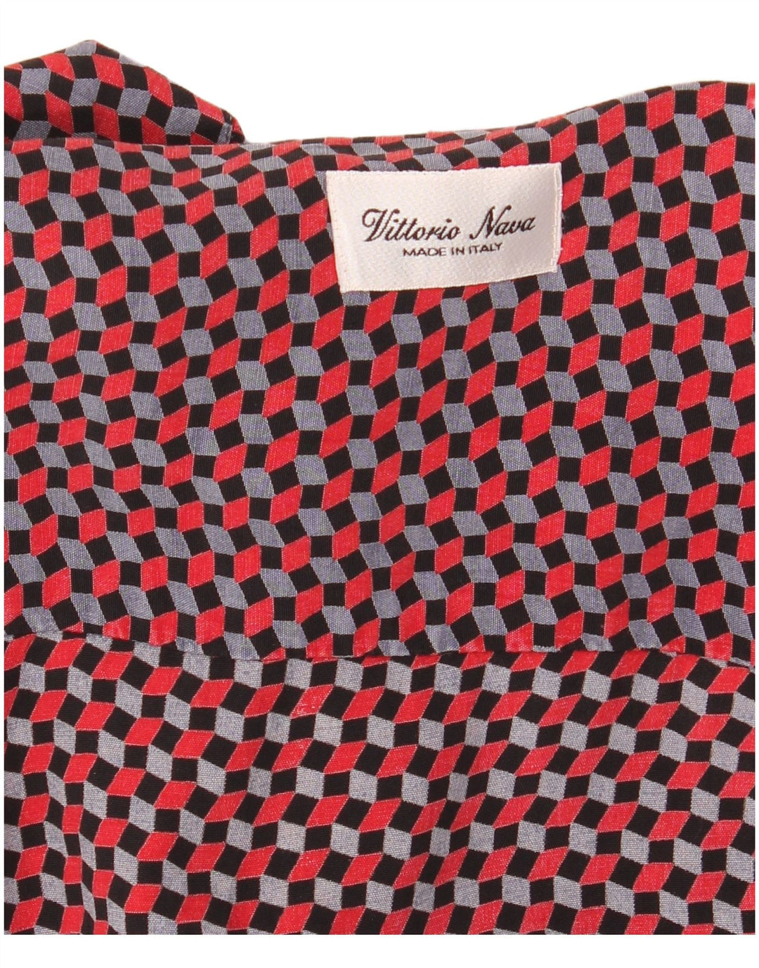 Vintage Mens Short Sleeve Shirt XL Multicoloured Geometric
