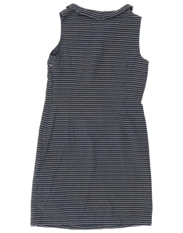 White Stuff Womens Sleeveless Sheath Dress UK 10 Small Navy Blue Striped