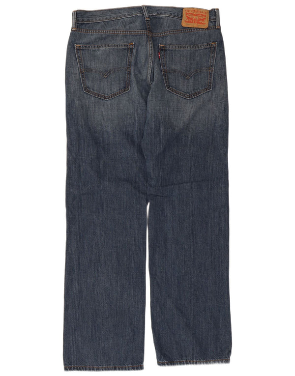 Levi's Mens 559 Relaxed Fit Straight Jeans W34 L32 Blue Cotton