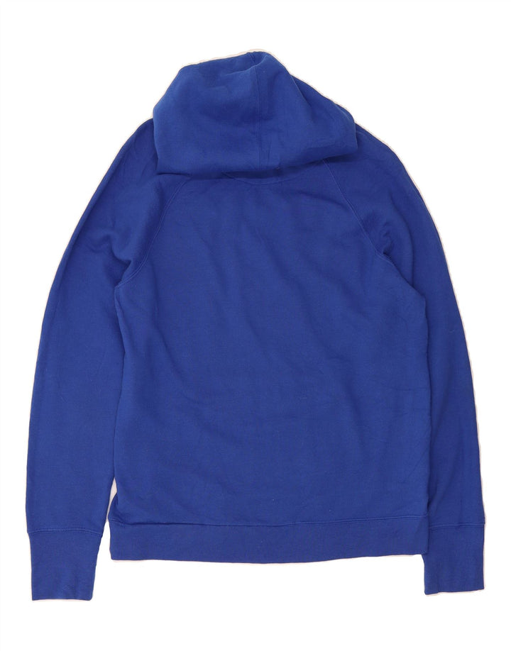 CHAMPION Womens Graphic Hoodie Jumper UK 14 Medium Blue Vintage Champion and Second-Hand Champion from Messina Hembry 