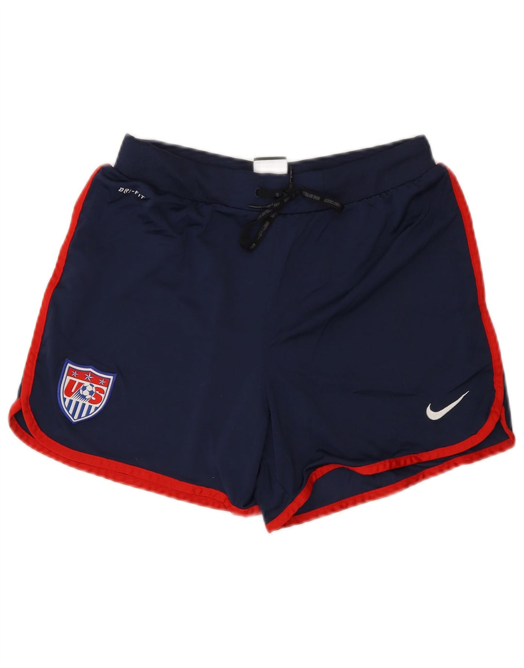 Nike Womens Dri Fit Sport Shorts UK 8 Small Navy Blue Polyester