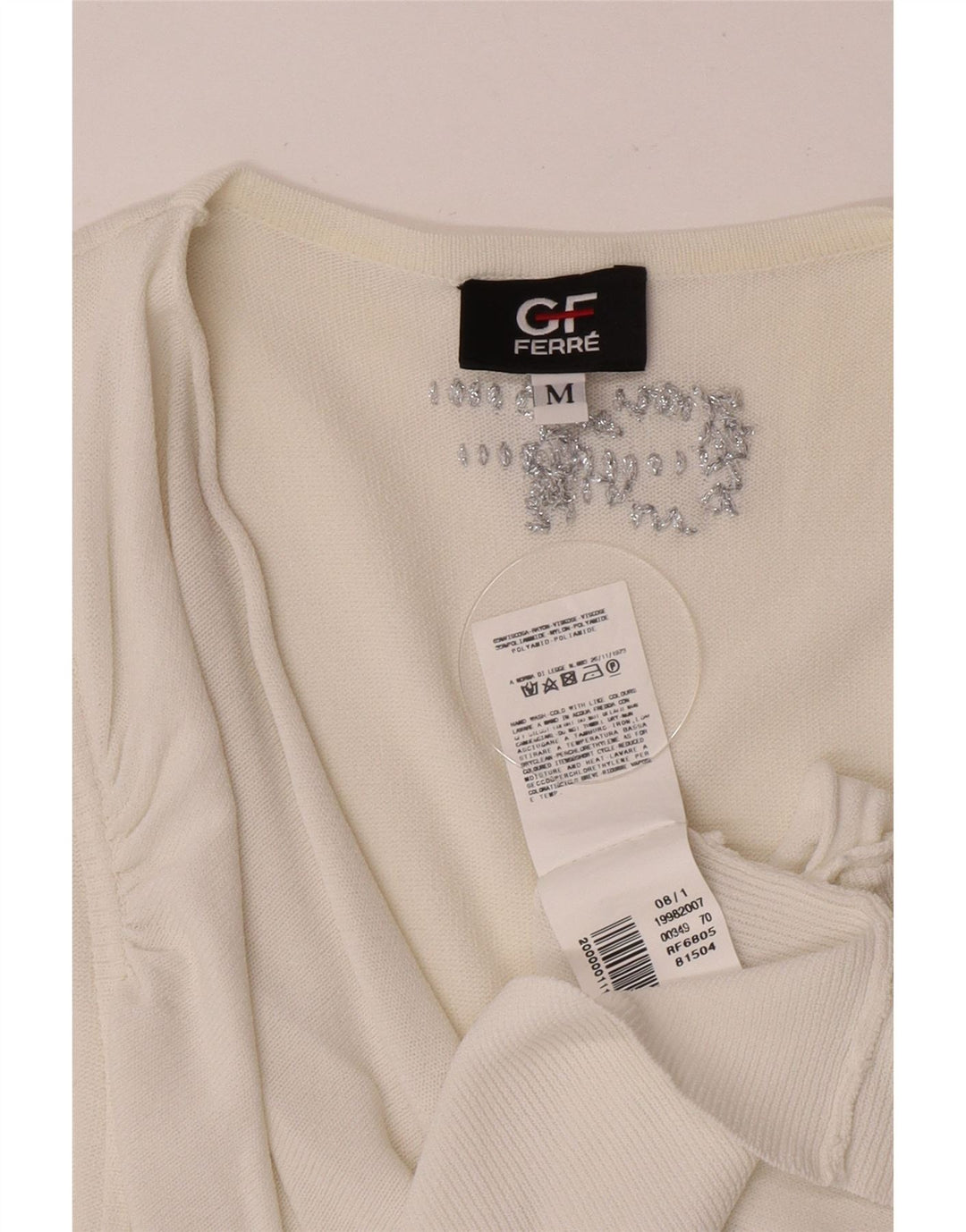 Gianfranco Ferre Womens Sleeveless Blouse Top UK 12 Medium White Viscose
