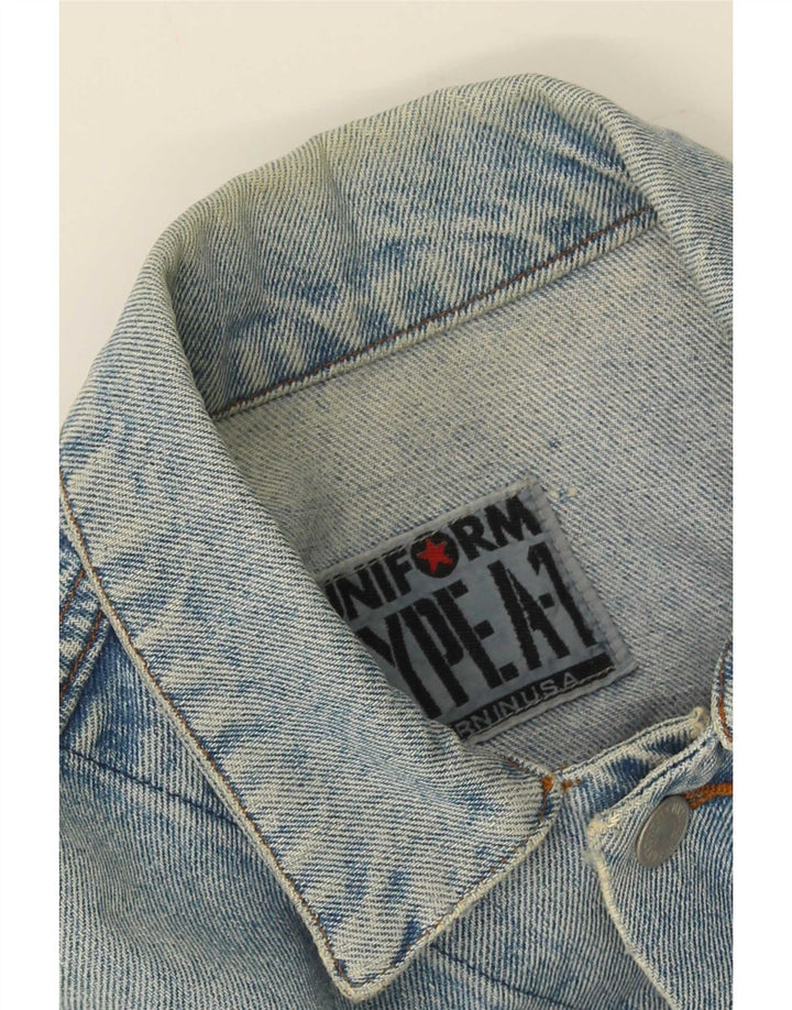 Uniform Mens Denim Jacket UK 40 Large Blue