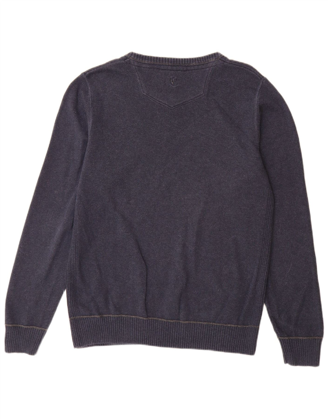 Fat Face Mens Boat Neck Jumper Sweater Medium Navy Blue Cotton
