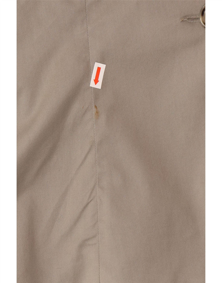 Armani Jeans Womens 2 Button Blazer Jacket US 14 XL Grey Cotton