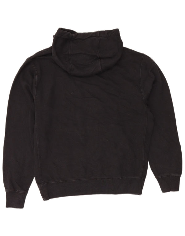 Nike Womens Oversized Hoodie Jumper UK 10 Small Black Cotton