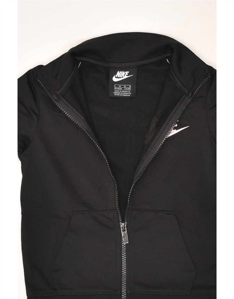 NIKE Boys Tracksuit Top Jacket 5-6 Years Medium  Black Polyester | Vintage Nike | Thrift | Second-Hand Nike | Used Clothing | Messina Hembry 