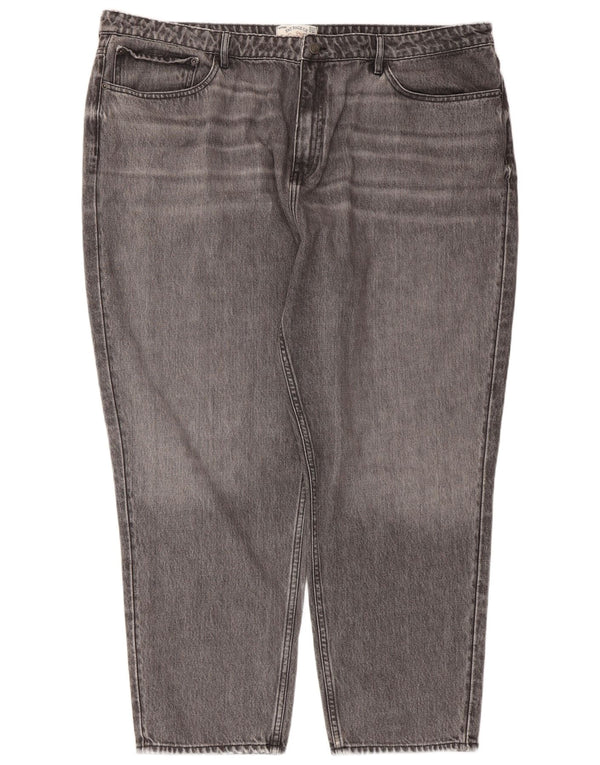 Fat Face Womens Mom Jean Cropped Jeans UK 22 3XL W44 L27 Grey Cotton