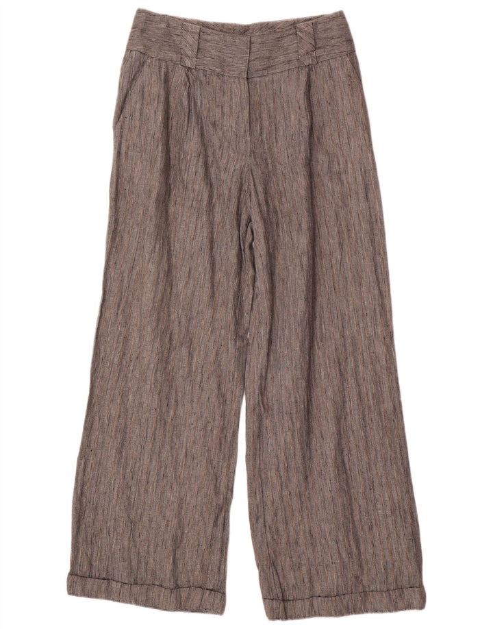 Marks & Spencer Womens Chino Trousers UK 12 Medium W30 L30 Black Flecked