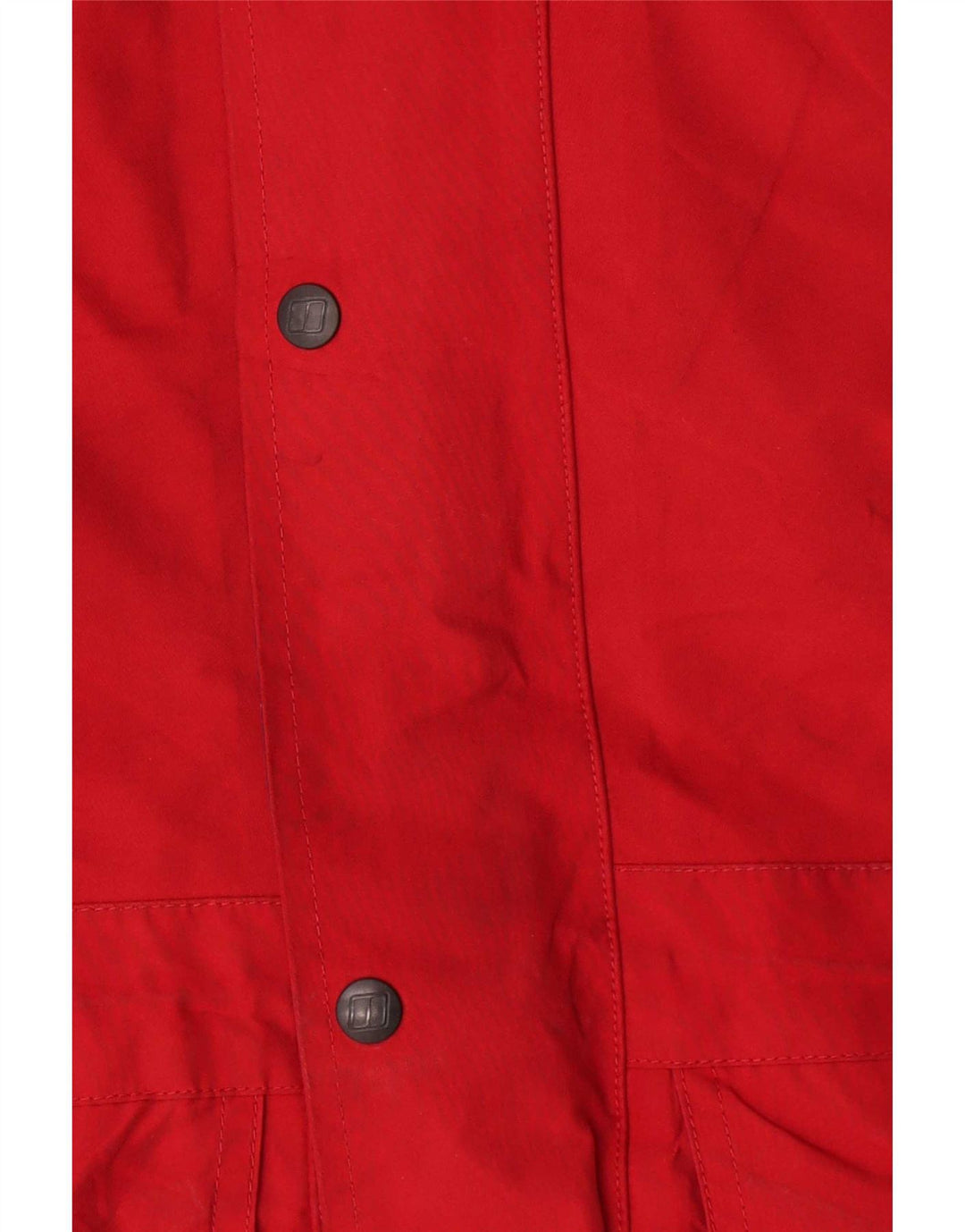 Berghaus Womens Hooded Oversized Rain Jacket UK 18 XL Red Nylon