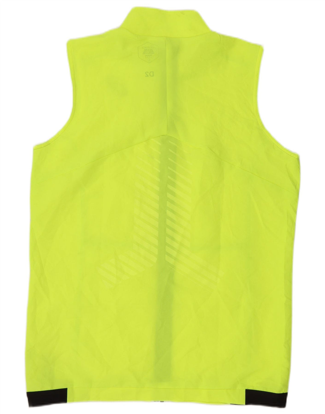 Asics Mens Sleeveless Tracksuit Top Jacket Large Green Colourblock