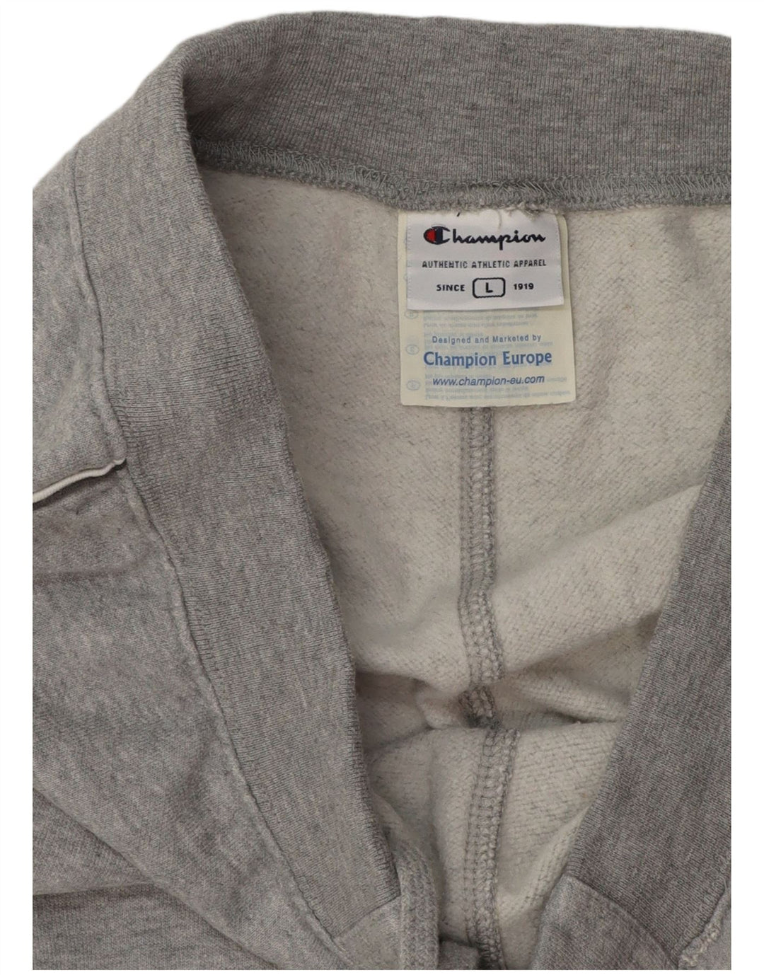 CHAMPION Womens Tracksuit Trousers UK 14 Large  Grey Cotton