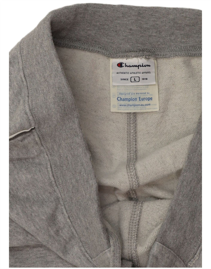 CHAMPION Womens Tracksuit Trousers UK 14 Large  Grey Cotton