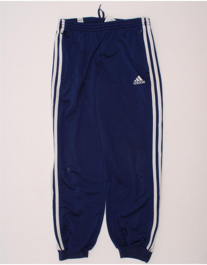 ADIDAS Boys Tracksuit Trousers Joggers 11-12 Years  Navy Blue Polyester Vintage Adidas and Second-Hand Adidas from Messina Hembry 