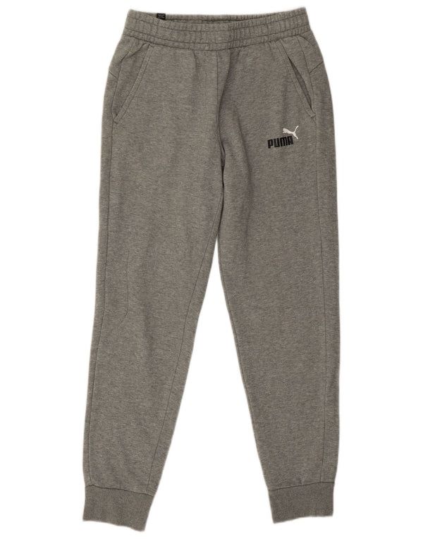Puma Mens Tracksuit Trousers Joggers Small  Grey Flecked Cotton