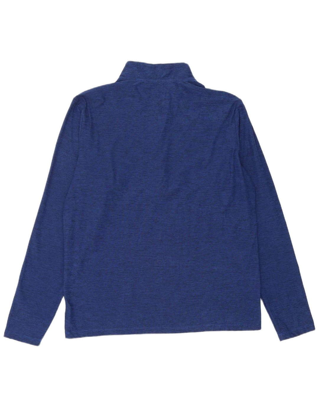 New Balance Mens Zip Neck Pullover Tracksuit Top Large Blue Flecked