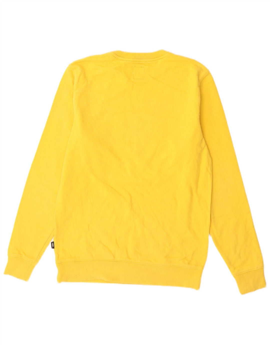 Vans Mens Graphic Sweatshirt Jumper XS Yellow