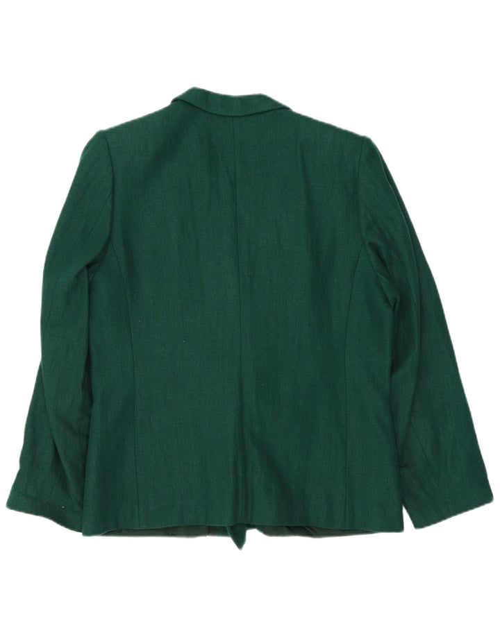 Igi & Igi Womens Double Breasted Blazer Jacket IT 42 Medium Green