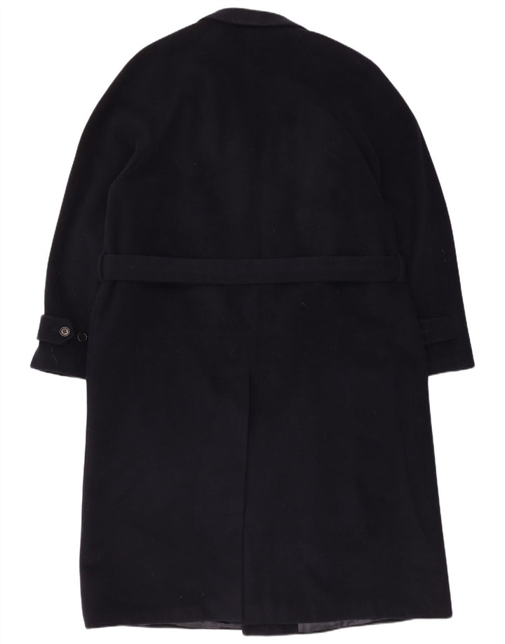 Ferre Mens Double Breasted Coat UK 40 Large Navy Blue New Wool