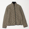 Jaeger Womens Quilted Jacket UK 12 Medium Khaki Polyamide
