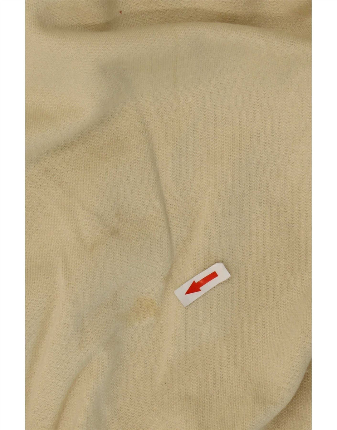 Parmalat Mens Graphic Sweatshirt Jumper Large Beige Cotton