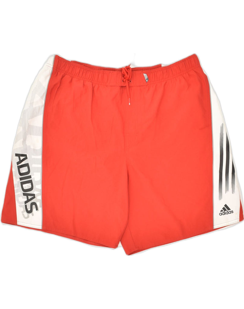 ADIDAS Womens Sport Shorts UK 18 XL Red Polyester | Vintage Adidas | Thrift | Second-Hand Adidas | Used Clothing | Messina Hembry 