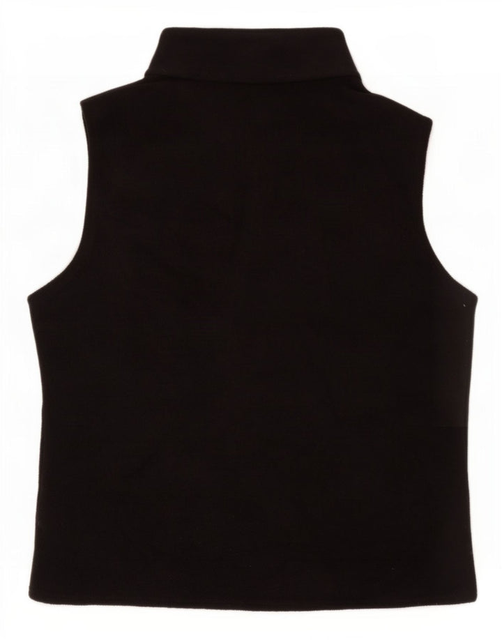 Marks & Spencer Womens Fleece Gilet UK 16 Large Black Polyester
