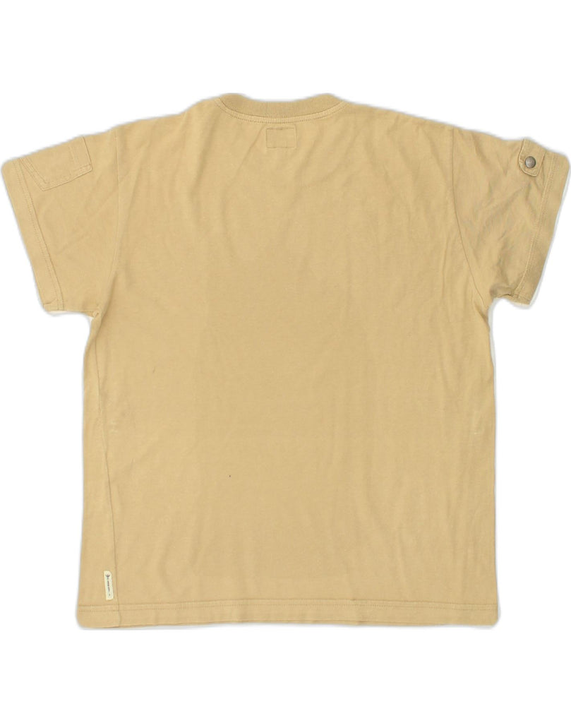 ARMANI JUNIOR Boys T-Shirt Top 13-14 Years Beige Cotton | Vintage Armani Junior | Thrift | Second-Hand Armani Junior | Used Clothing | Messina Hembry 