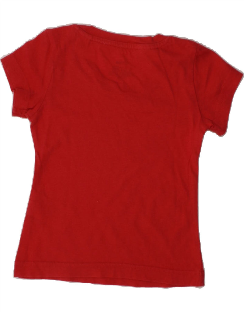ADIDAS Girls Graphic T-Shirt Top 4-5 Years Red Cotton Vintage Adidas and Second-Hand Adidas from Messina Hembry 